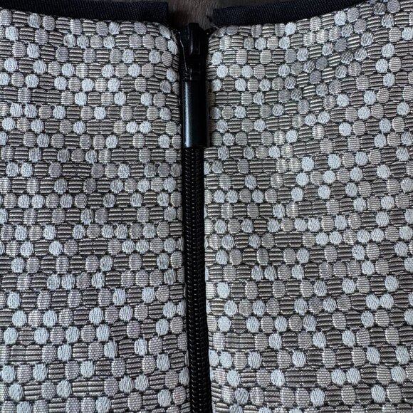 Black Halo Savona Metallic Gold Black Sleeve Mini Dress Size‎ 4 sparkle sequin - Picture 14 of 14